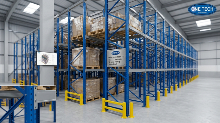 Cấu tạo kệ drive in công nghiệp cho kho tải trọng nặng