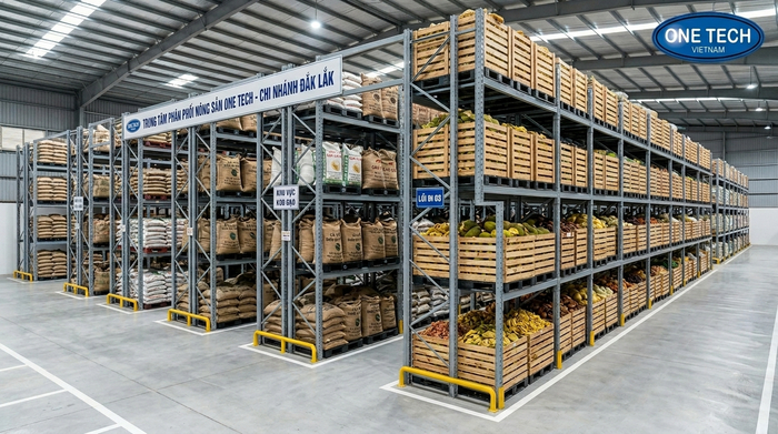 Kệ drive in Đắk Lắk tham khảo cho kho nông sản