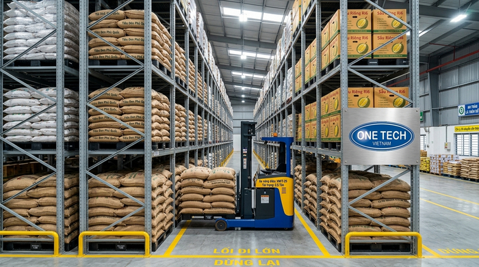 Kệ drive in lưu trữ mật độ cao trong kho công nghiệp