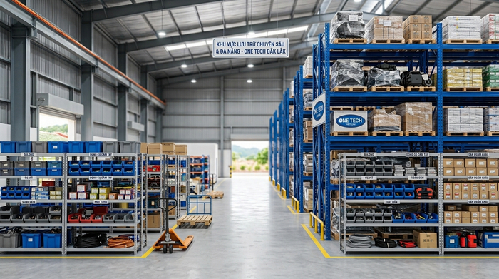 Kệ sắt lỗ đa năng cho kho phụ trợ Kệ sắt lỗ đa năng kết hợp kệ pallet trong kho Đắk Lắk