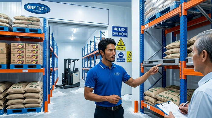 Kệ kho hàng Đắk Lắk tư vấn kệ kho lạnh OneTech Tư vấn kệ kho lạnh Đắk Lắk trực thuộc OneTech