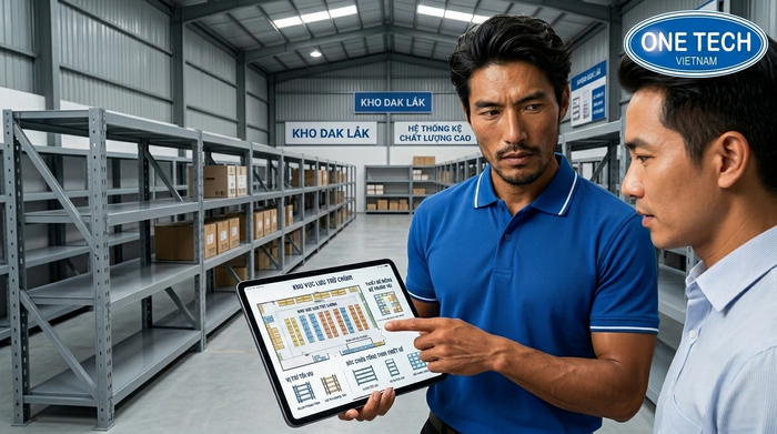 Tư vấn kệ trung tải Đắk Lắk bởi OneTech Tư vấn thiết kế kệ trung tải Đắk Lắk theo mặt bằng kho thực tế