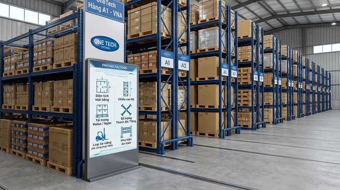 Báo giá kệ Narrow Aisle Đắk Lắk Báo giá kệ Narrow Aisle Đắk Lắk theo mặt bằng và tải trọng kho