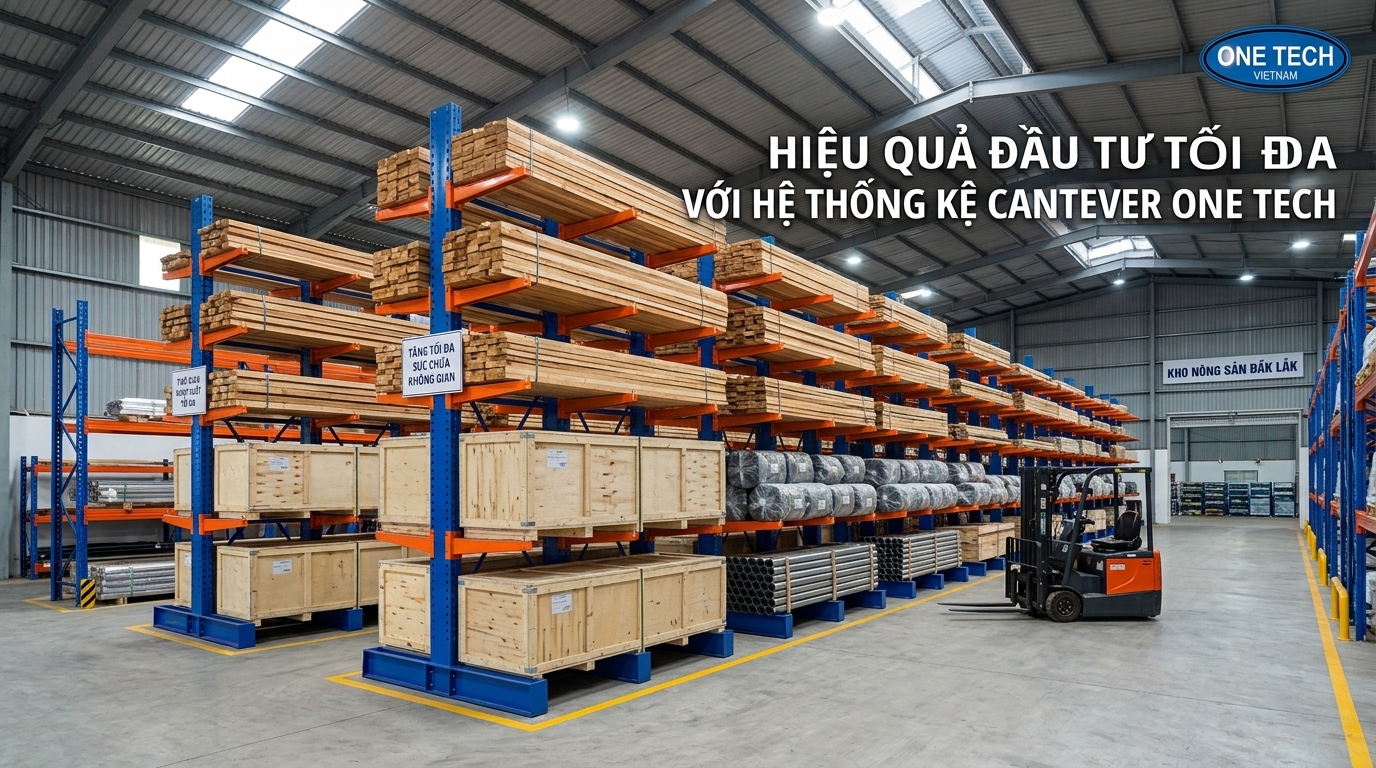 Hiệu quả đầu tư kệ tay đỡ Đắk Lắk giúp tăng sức chứa và giảm thời gian xuất nhập hàng