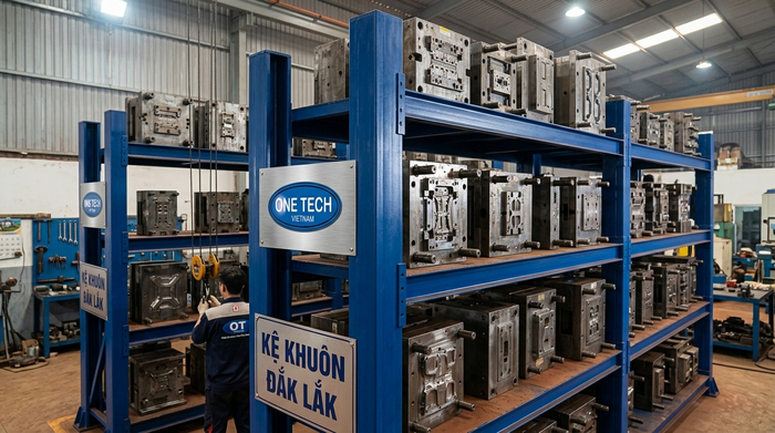 Kệ khuôn Đắk Lắk trong kho cơ khí tại Buôn Ma Thuột