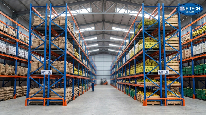 Kho lưu trữ nông sản sử dụng kệ sắt công nghiệp tải nặng Đắk Lắk
