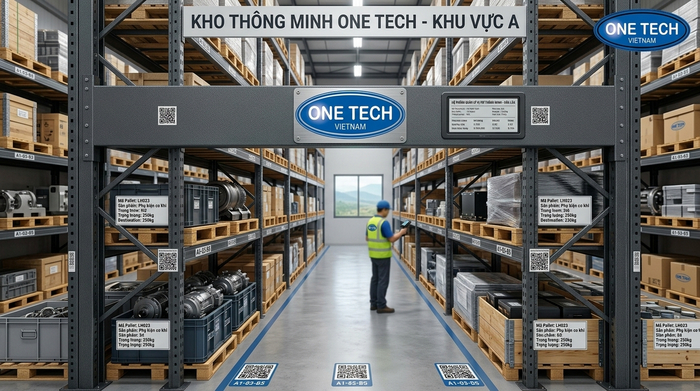 Mã vị trí trong hệ thống kệ kho thông minh Đắk Lắk