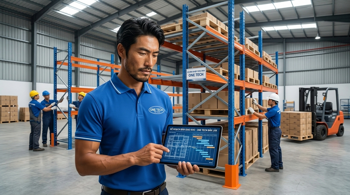 Quy trình lắp đặt kệ kho thông minh Đắk Lắk