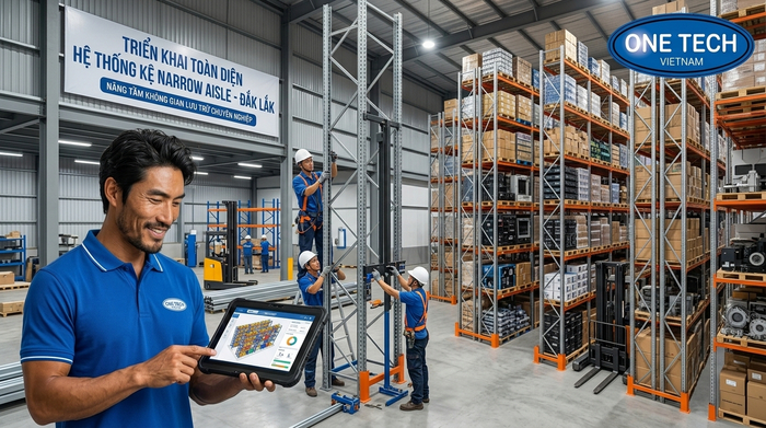 Quy trình lắp đặt kệ Narrow Aisle Đắk Lắk Quy trình lắp đặt kệ Narrow Aisle Đắk Lắk từ khảo sát đến bàn giao