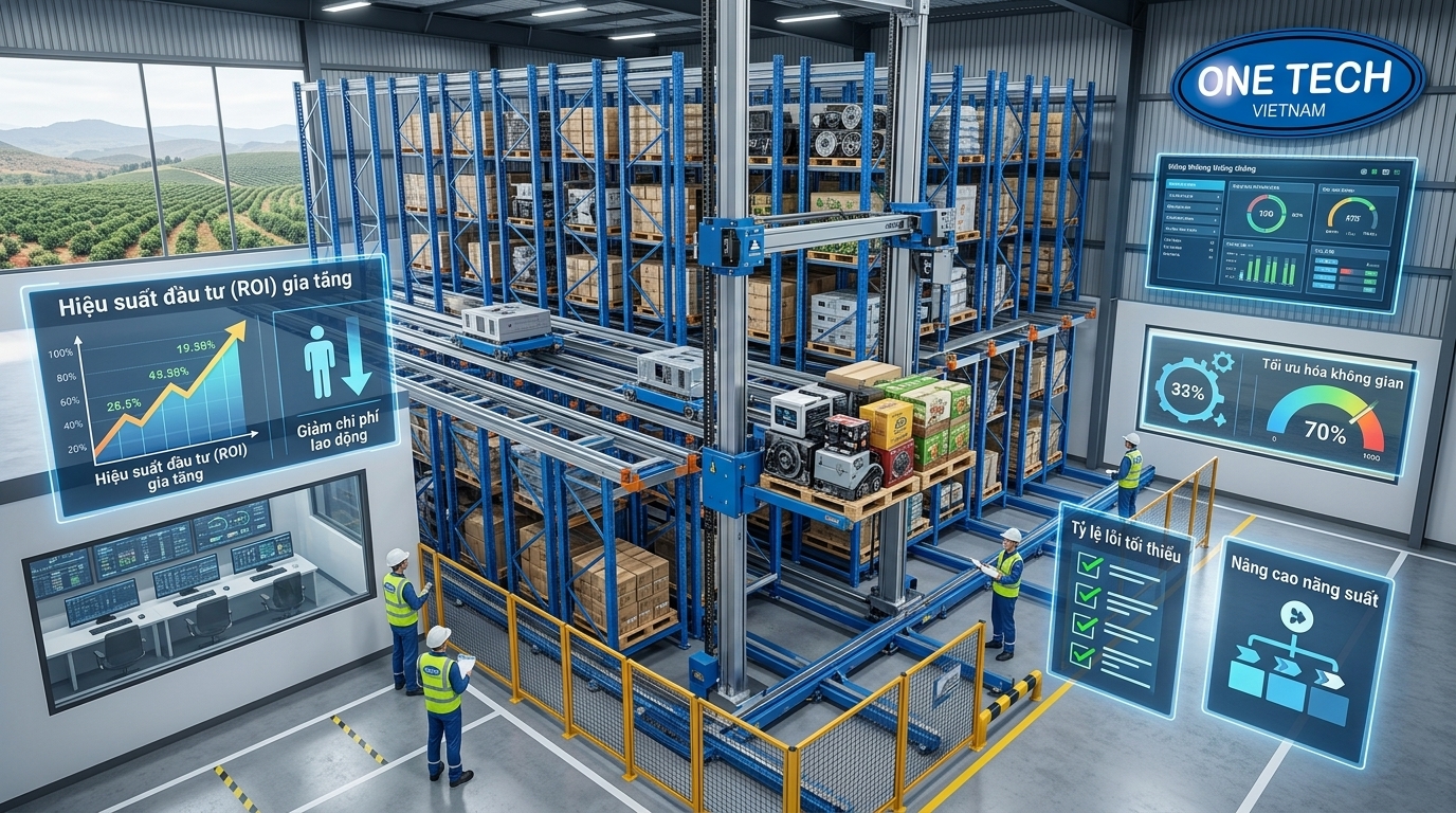 Cách tính hiệu quả đầu tư kệ kho ASRS tại Đắk Lắk