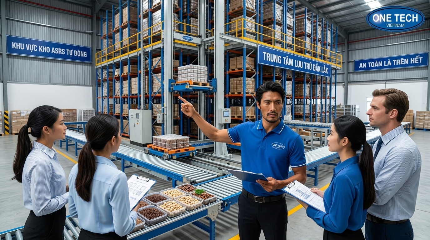 Tư vấn thiết kế kệ kho ASRS tại Đắk Lắk bởi OneTech