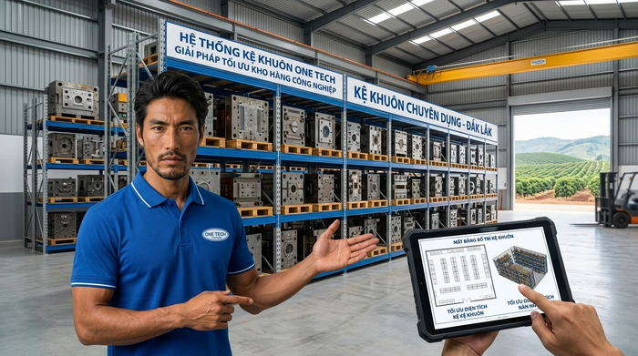Tư vấn Kệ Khuôn Đắk Lắk theo mặt bằng kho thực tế