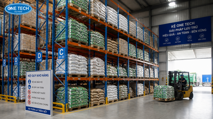 Kệ sắt chịu tải nặng cho pallet nông sản tại Đắk Lắk