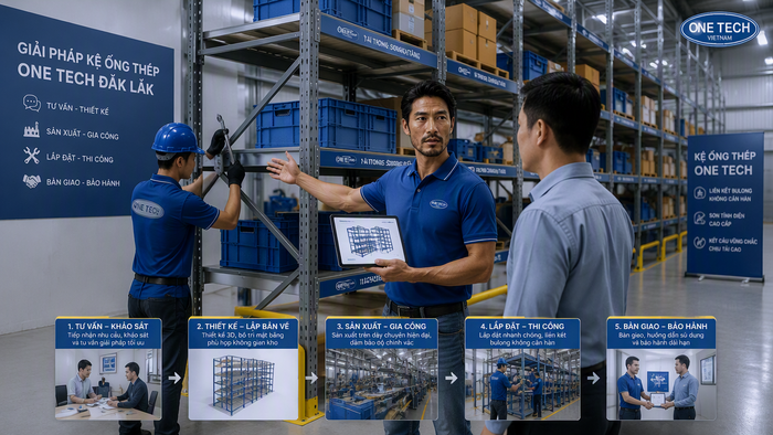 Quy trình lắp đặt kệ để ống thép Đắk Lắk Quy trình lắp đặt kệ để ống thép Đắk Lắk từ tư vấn đến bàn giao