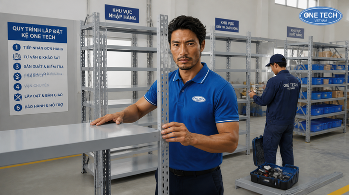 Quy trình lắp đặt kệ tải trọng nhẹ tại Đắk Lắk