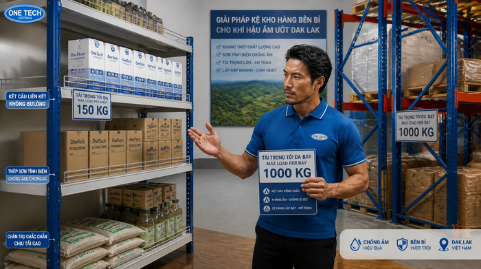 Tiêu chí chọn kệ kho logistics Đắk Lắk theo tải trọng và môi trường kho